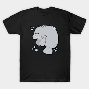 ❤️ Endangered Marine Mammal Species, Cute Manatee T-Shirt